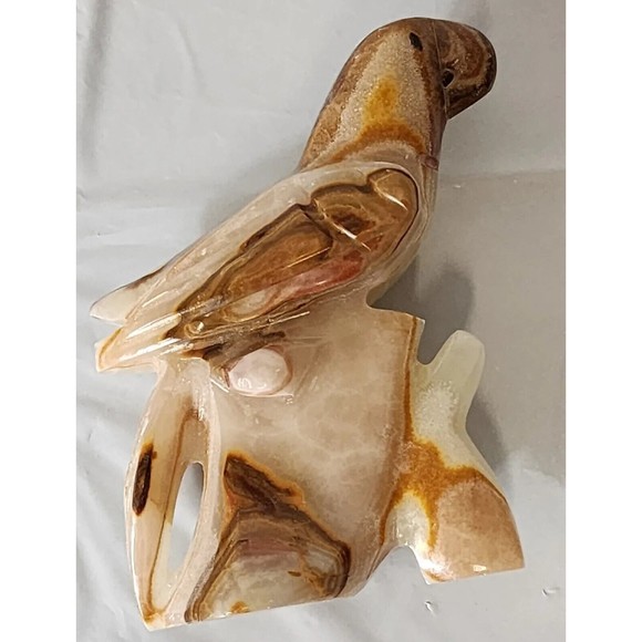 Decorative Collectible Animal Figure Marble Onyx Desk Mantel Bird Handmade NEW - Picture 7 of 10